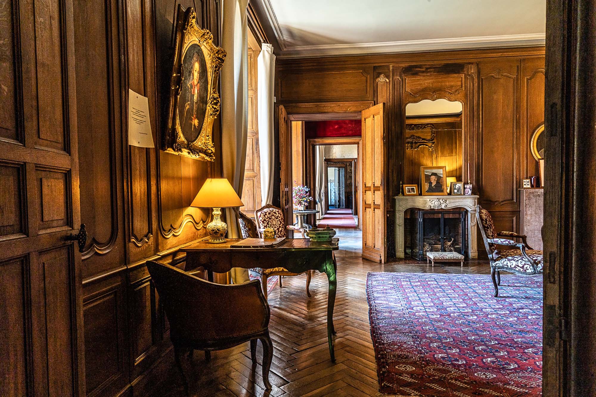 Elegant interior of Château de Blancafort